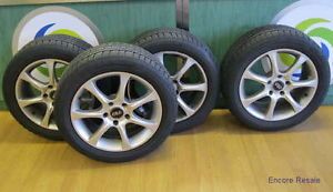 Set 4 17" ASA Aluminum Wheels Rims w Michelin Pilot Alpin Tires 225 50R17 BMW