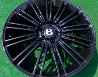 4 New Bentley Continental GT Flying Spur Speed Black 20 inch Wheels Supersports