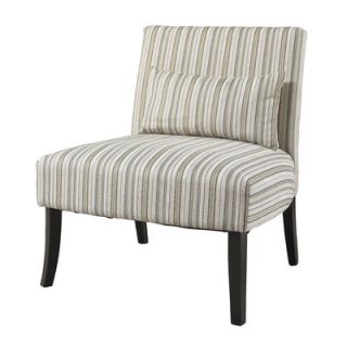 Powell Furniture Lila Striped Fabric Slipper Chair & Reviews