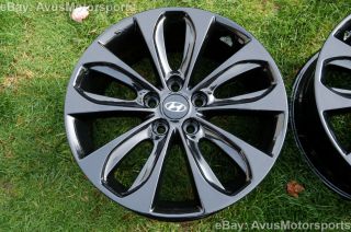 2012 Hyundai Sonata 18" Factory Wheels Black azera Elantra Tiburon Genesis