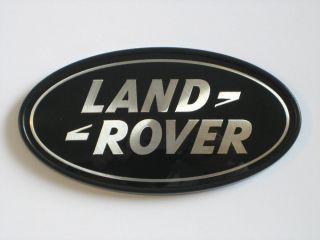Range Rover Sport Supercharged Tailgate Emblem Black Land Rover Oval Logo Badge