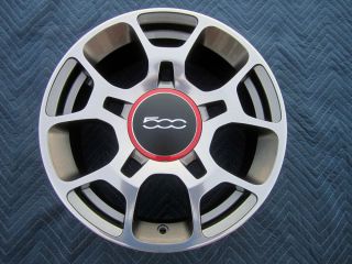 2013 Fiat 500 500C Sport Polished Grey 16" Stock Factory Wheel Rim 61663