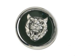 Jaguar 95 97 Wheel Center Emblem Hub Cap Green Silver Cat Badge Growler