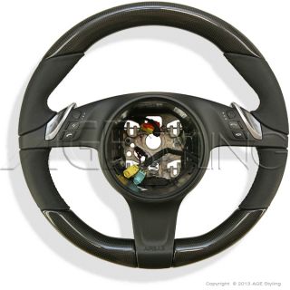 Porsche 997 991 Cayenne 958 Panamera 970 PDK Carbon Leather Steering Wheel