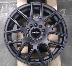 16" inch 4x100 4x108 Black Wheels Rims 4 Lug 16x7" 42 Offset Acura Mazda Honda