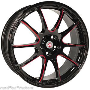 19" Black Friction Alloy Wheels Fits Mazda RX8