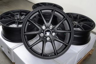 17 5x114 3 Matte Black Rims Altima Vibe Mazda 3 6 626 929 mazdaspeed Juke Wheels