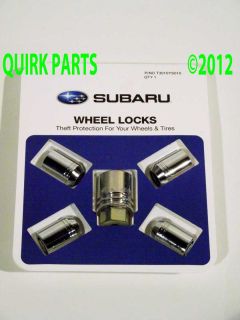 Subaru Forester Legacy Outback Tribeca Wheel Locks Set Genuine Brand New