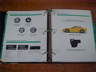 2001 Chevy Corvette ZO6 Camaro Dealer Showroom Album