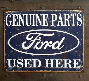 Ford Genuine Parts Man Cave Metal Sign Ford Chevy Dodge