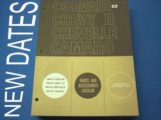 Camaro Chevelle Parts Catalog 60 69 Feb May July Print