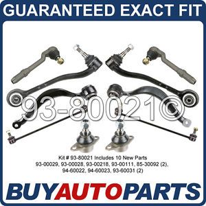 BMW x5 Control Arm Tie Rod Ball Joint Sway Bar Link Kit