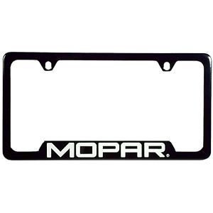 Mopar Parts Dodge RAM Plymouth Chrysler Jeep Black License Plate Frame