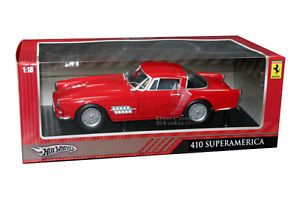 1955 Ferrari 410 Superamerica Die Cast 1 18 Red by Hot Wheels T6244 New