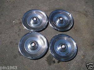 1969 1970 Buick Skylark Special LeSabre 15" Wheel Covers Hubcaps Set Very Nice