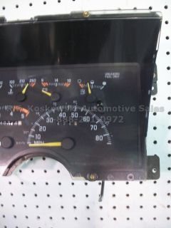 Interior Dash Instrument Cluster Speedometer Gauge Assly Chevy GMC Pickup Truck