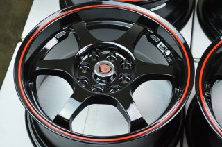 15 Black Wheels Rims Toyota Corolla Yaris Paseo Elantra Aveo Versa Tiburon Civic