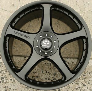 Lorenzo WL028 21 x 10 M Black Rims Wheels Volkswagen Touareg 03 Up 5H 40