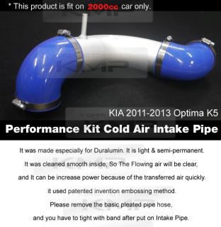 Performance Kit Cold Air Intake Pipe Fit Kia 2011 2013 Optima K5 2000cc