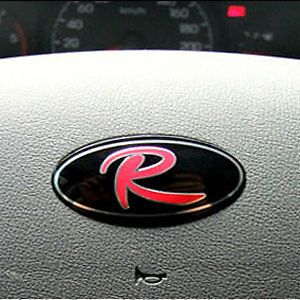 Kia Forte 2010 R Logo Steering Wheel Emblem