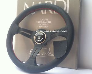 Nardi Steering Wheel Red Stitching 350mm Classic Style Momo Sparco OMP JDM