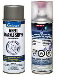 Eastwood Wheel Sparkle Silver and Clear Paint Kit
