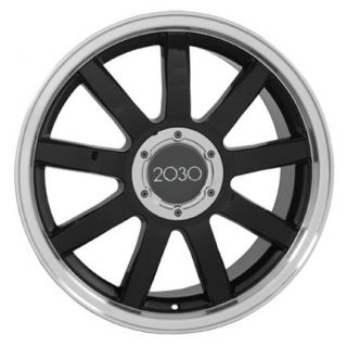 18" Black RS4 Style Deep Dish Wheels Set of 4 Rims Fit Audi A4 A6 A8 Allroad TT