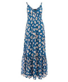 Mela Blue Sunflower Maxi Dress