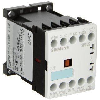 Siemens 3RH11 22 1WB40 Coupling Relay, Size S00, 35mm Standard Mounting Rail, Screw Connection, Varistor Integrated, 22 E Identification Number, 2 NO + 2 NC Contacts, 24VDC Rated Control Supply Voltage