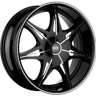 Status Crown 22 Black Wheel / Rim 6x5.5 with a 30mm Offset and a 106 Hub Bore. Partnumber S828MM6M15N106 Automotive