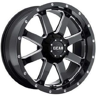 Gear Alloy Big Block 18 Black Wheel / Rim 5x5 & 5x5.5 with a  12mm Offset and a 78 Hub Bore. Partnumber 726MB 8900912 Automotive
