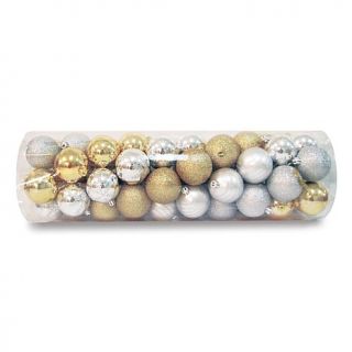 Set of 50 Shatterproof Christmas Ornaments   Silver and Gold