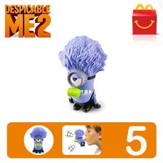 Despicable Me 2 #5 McDonald's Happy Meal Toy Minion   Purple Minion Noisemaker [Hard to Find Collectible Toy] (Number 5) 