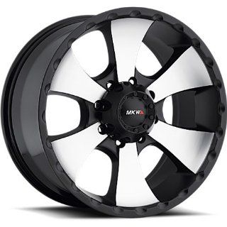 MKW Offroad M19 18 Black Machined Wheel / Rim 8x6.5 with a 10mm Offset and a 130.80 Hub Bore. Partnumber M19 1890816510BM Automotive