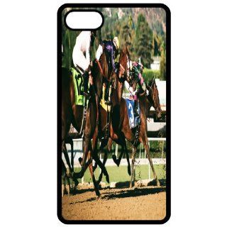 Lots Of Legs Horse Racing   Image Black Apple Iphone 4   Iphone 4s Cell Phone Case   Cover Cell Phones & Accessories