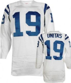Johnny Unitas Baltimore Colts Authentic 1970 White Jersey   44  Athletic Jerseys  Clothing