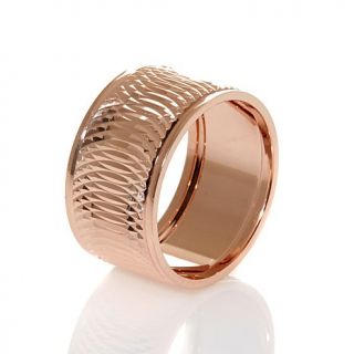 Technibond® Diamond Cut Swirl Design Band Ring