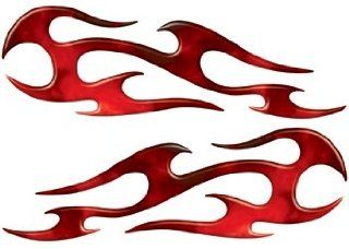 Full Color Reflective Fire Red Flame Decals Automotive