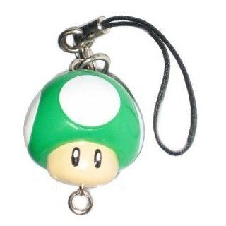 Nintendo Super Mario Bros. One Up Mushroom Cell Phone Charm Keychain Clothing
