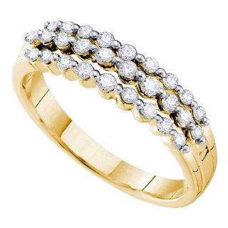 14K Yellow Gold 0.38 TCW Diamond Fine Ring Will Ship With Free Velvet Jewelry Gift Box Lagoom Jewelry