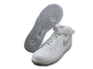 Nike Air Force 1 Mid '07 Mens Basketball Shoes White/Wolf Grey White 315123 106 7.5 Shoes