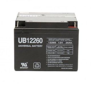 Compatible Love Lift Wheelchair Sealed Lead Acid Battery, Replaces Part Number UB12260 ER. Fits Models Love Lift Emergi.Lite EMF4, Emergi.Lite 120, Emergi.Lite 120, Emergi.Lite 120, SL412V, GTO06T3, PE12V1.2, 400, 400, 400, DG12 24, Dual.Lite 12 749, CF12