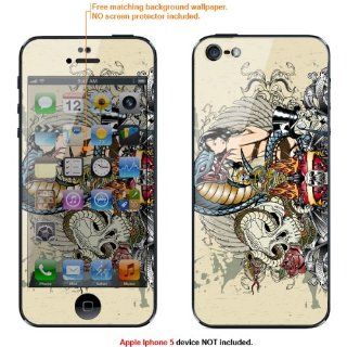 Decalrus Protective Decal Skin Sticker for Apple Iphone 5 case cover Iphone5 136 Cell Phones & Accessories