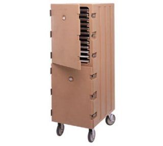 Cambro 1826DBCSP131 Double Camcart Food Storage Box Cart   Security Package, Dark Brown, Each Health & Personal Care