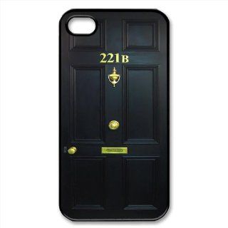 Makebestbuy(TM) Sherlock Door 221B Baker Street Customize Hard Case Cover for App iPhone 5/5S AT&T/ Verizon/ Sprint Accessories Cell Phones & Accessories