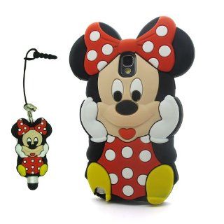 DD(TM) Red 3D Cartoon Cute Minnie Mouse Soft Silicone Case Skin Protective Cover for Samsung Galaxy Note 3 III N9006 with 3D Silicone Minnie Mouse Stylus Touch Pen Home & Kitchen