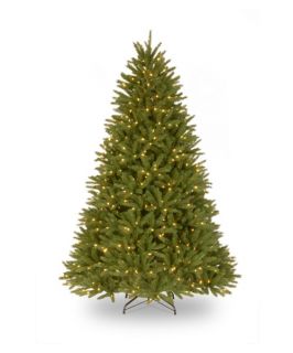 7.5 ft. Feel Real Belmar Fir Hinged Pre Lit Christmas Tree   Christmas Trees