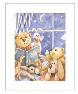 Teddy Bear Stars Wall Art   Nursery Decor