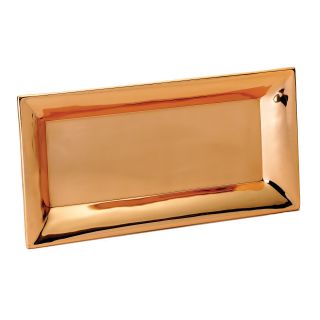 Old Dutch Heavy Gauge Decor Copper Rectangular Tray   18 in.   Serving Trays