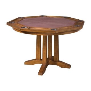 Home Styles Arts and Crafts Oak Dining/Game Table  Oak   Poker Tables